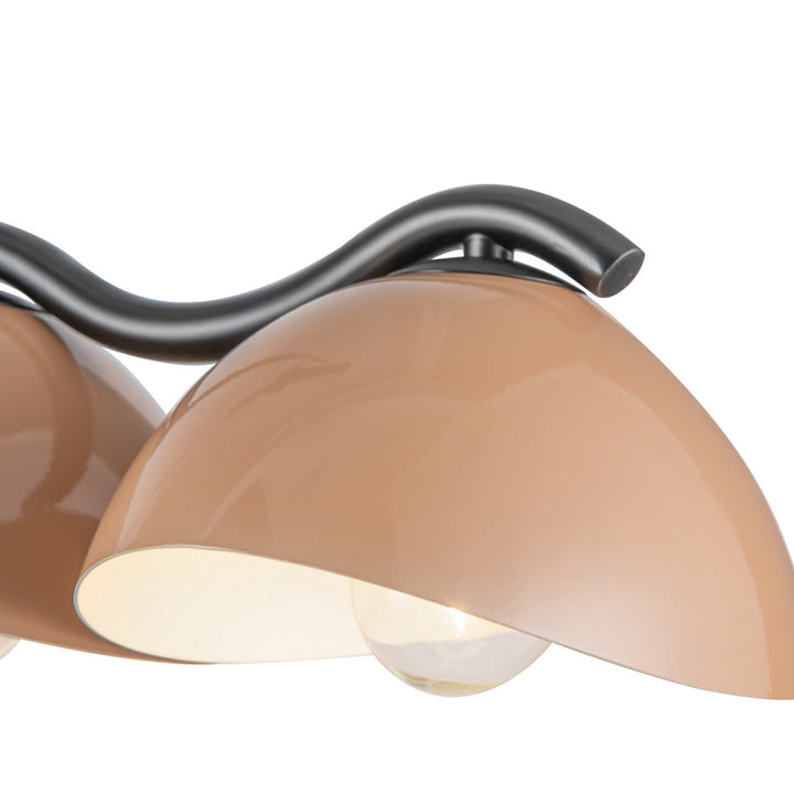 Kuzco Canada - LP57642-BK/PEC - Seven Light Linear Pendant - Atlas - Black/Peach