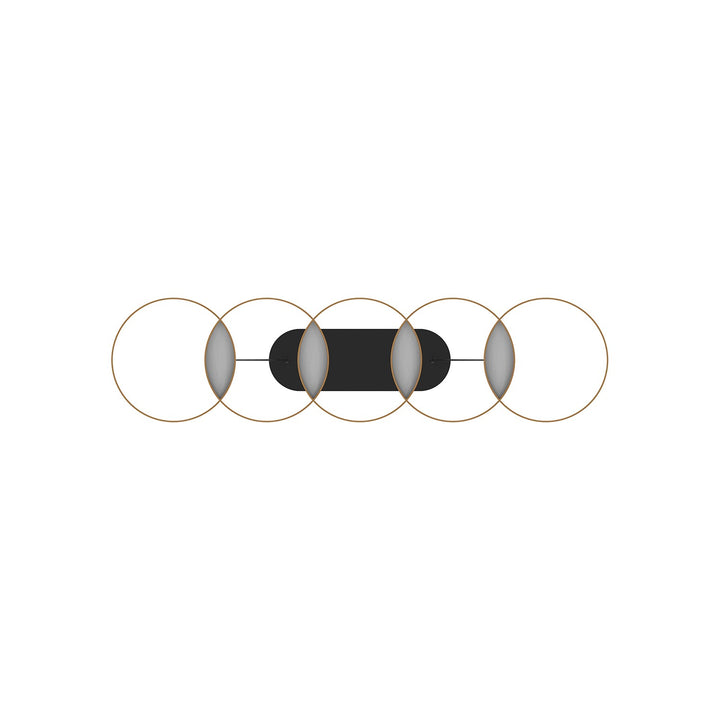 Kuzco Canada - LP90838-BK/GD-UNV - LED Linear Pendant - Maestro - Black/Gold