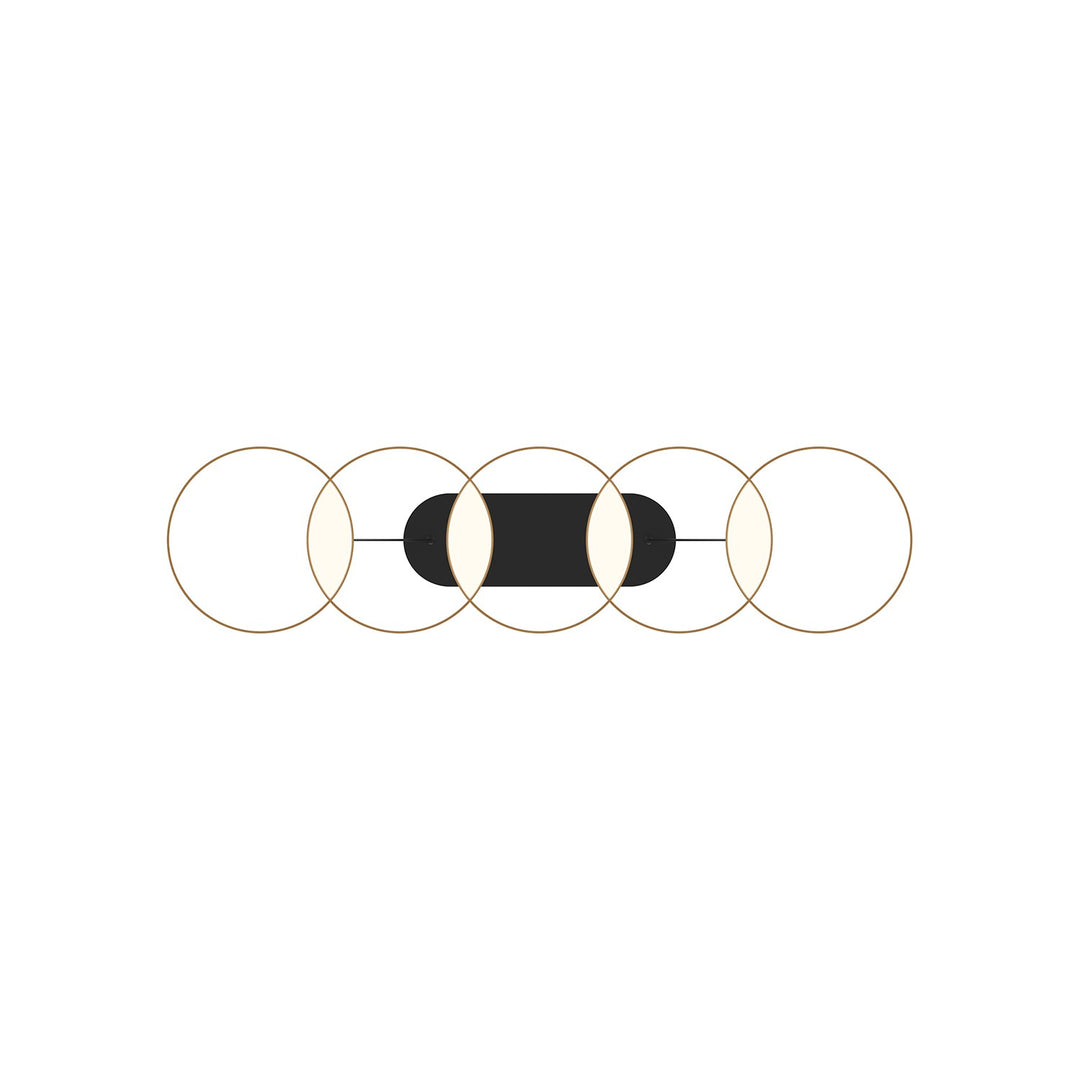 Kuzco Canada - LP90838-BK/GD-UNV - LED Linear Pendant - Maestro - Black/Gold