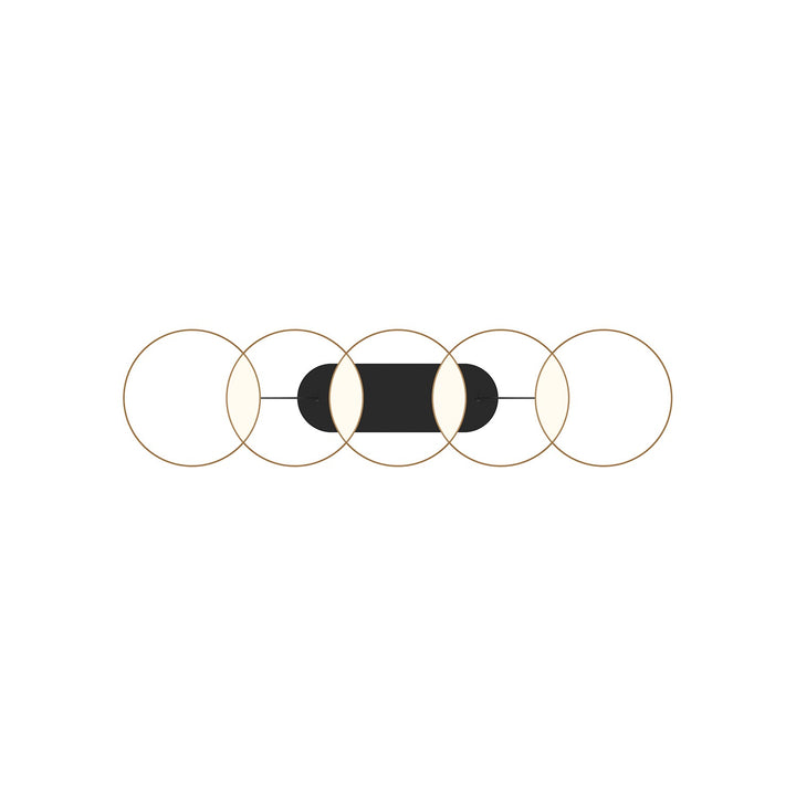 Kuzco Canada - LP90838-BK/GD-UNV - LED Linear Pendant - Maestro - Black/Gold