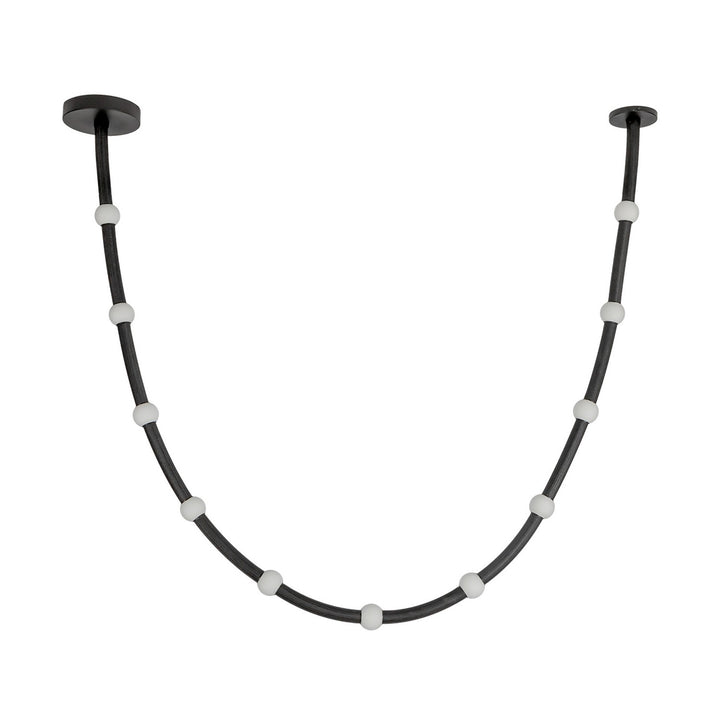 Kuzco Canada - PD39310-BK/OP-UNV-010 - LED Pendant - Corda - Black/Opal Glass