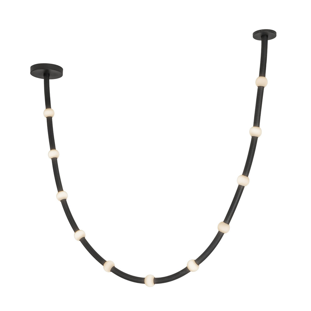 Kuzco Canada - PD39310-BK/OP-UNV-010 - LED Pendant - Corda - Black/Opal Glass