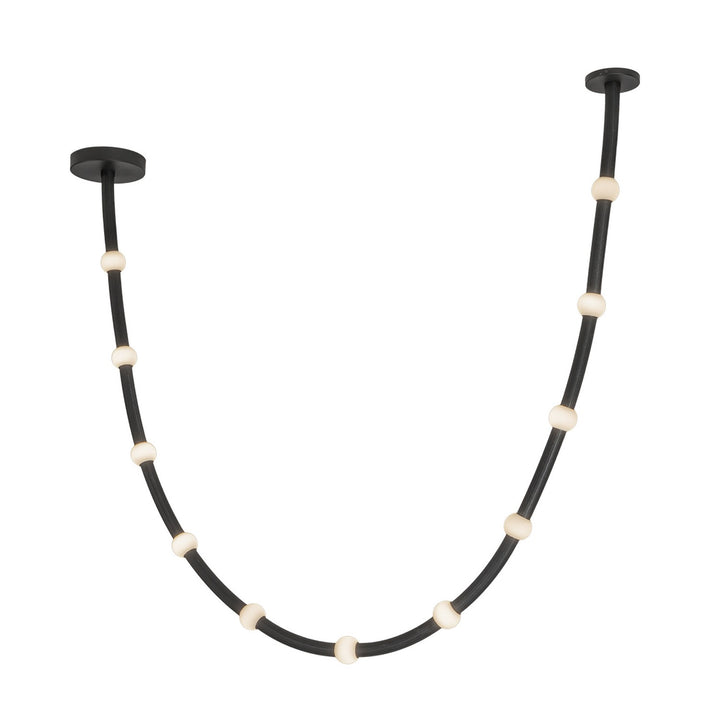Kuzco Canada - PD39310-BK/OP-UNV-010 - LED Pendant - Corda - Black/Opal Glass