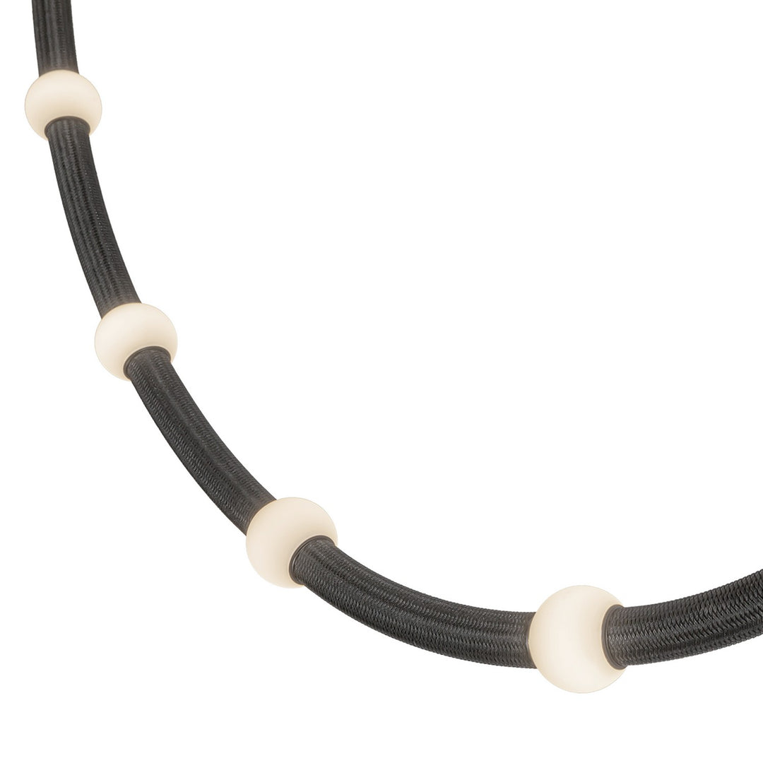 Kuzco Canada - PD39310-BK/OP-UNV-010 - LED Pendant - Corda - Black/Opal Glass
