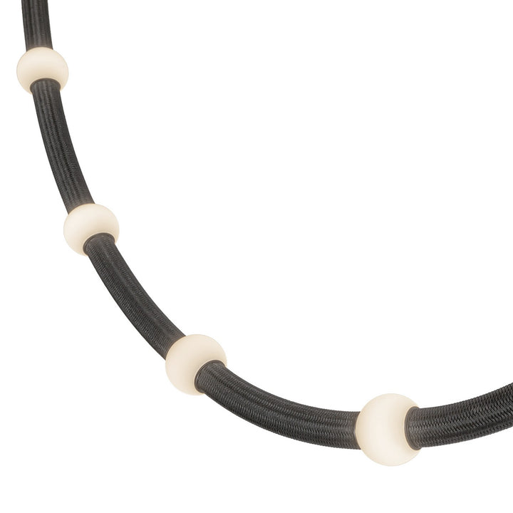 Kuzco Canada - PD39310-BK/OP-UNV-010 - LED Pendant - Corda - Black/Opal Glass