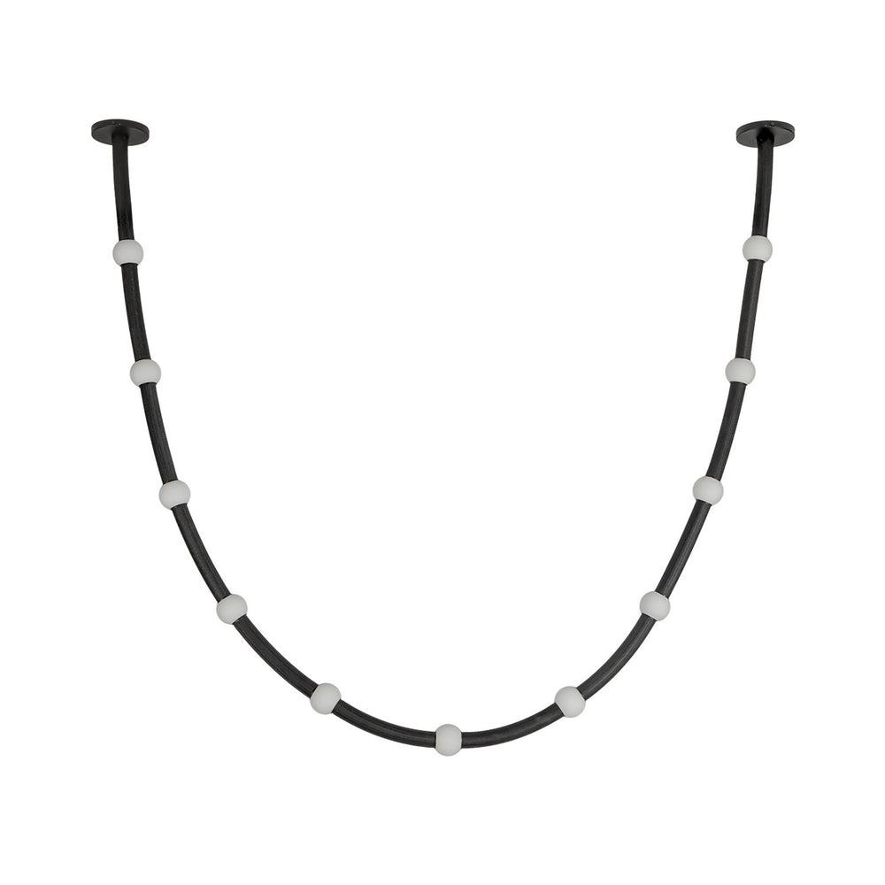 Kuzco Canada - PD39310-BK/OP-UNV-010-RT - LED Pendant - Corda - Black/Opal Glass