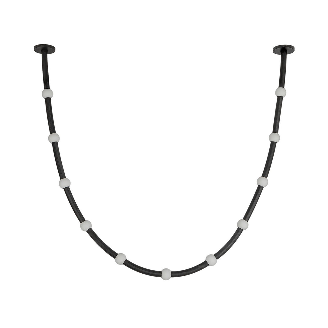 Kuzco Canada - PD39310-BK/OP-UNV-010-RT - LED Pendant - Corda - Black/Opal Glass