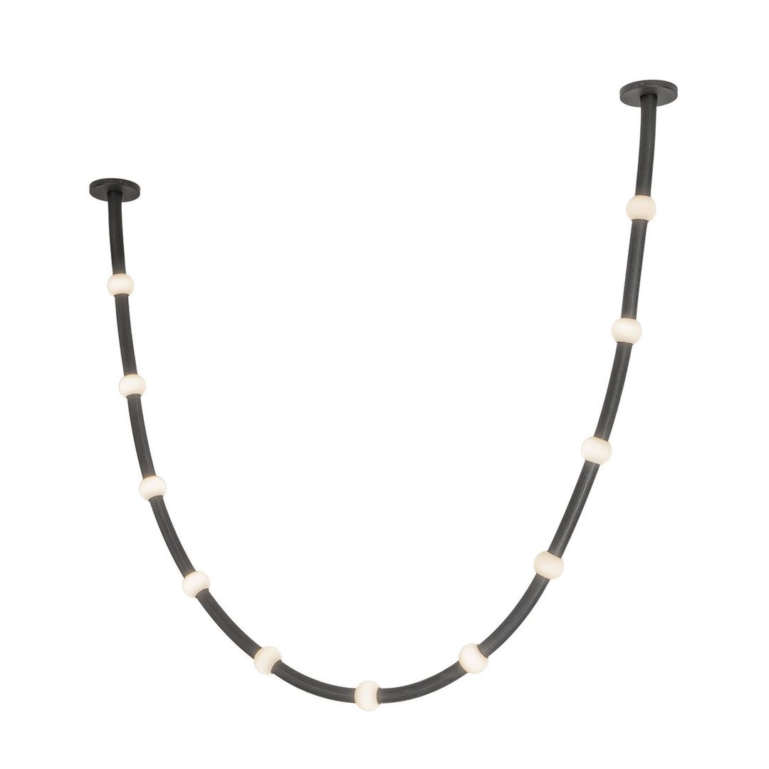 Kuzco Canada - PD39310-BK/OP-UNV-010-RT - LED Pendant - Corda - Black/Opal Glass