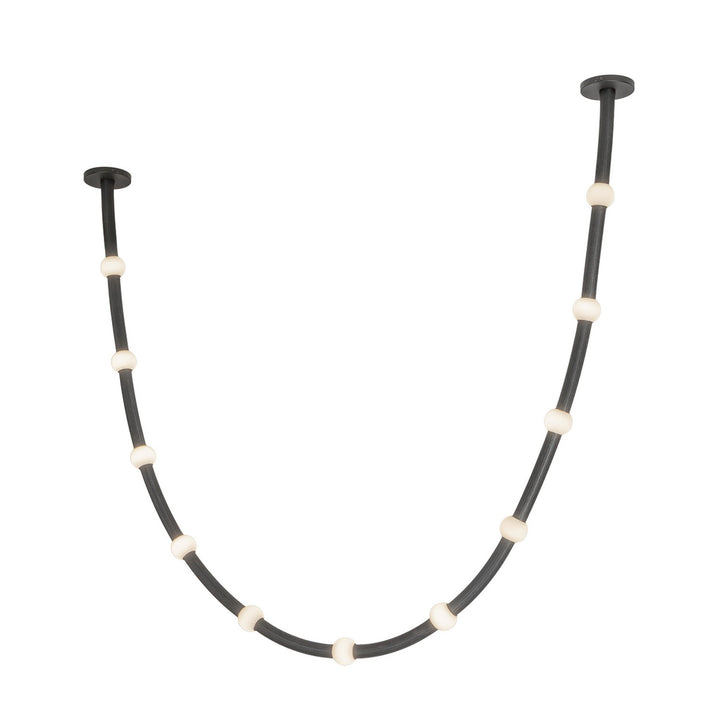 Kuzco Canada - PD39310-BK/OP-UNV-010-RT - LED Pendant - Corda - Black/Opal Glass