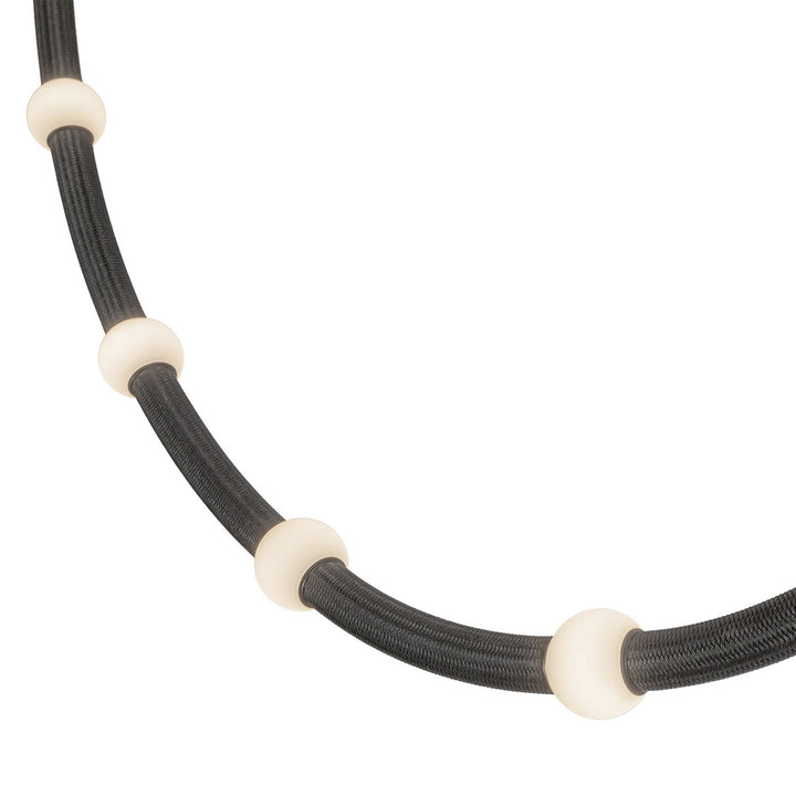 Kuzco Canada - PD39310-BK/OP-UNV-010-RT - LED Pendant - Corda - Black/Opal Glass