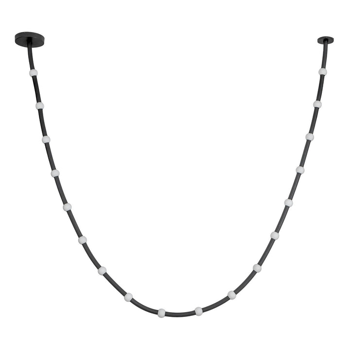 Kuzco Canada - PD39317-BK/OP-UNV-010 - LED Pendant - Corda - Black/Opal Glass