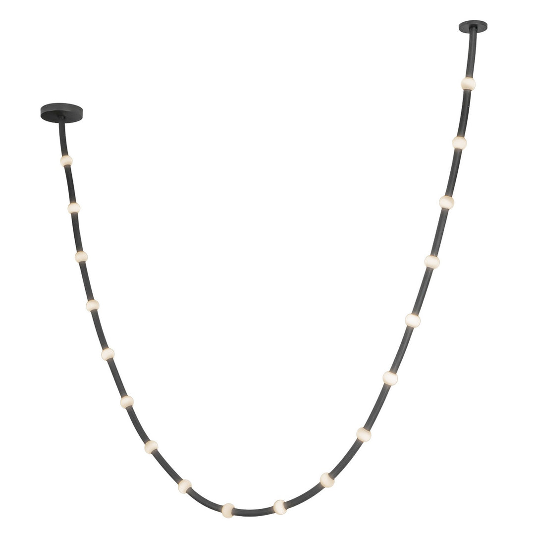 Kuzco Canada - PD39317-BK/OP-UNV-010 - LED Pendant - Corda - Black/Opal Glass
