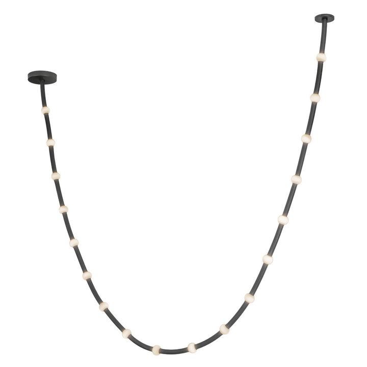 Kuzco Canada - PD39317-BK/OP-UNV-010 - LED Pendant - Corda - Black/Opal Glass