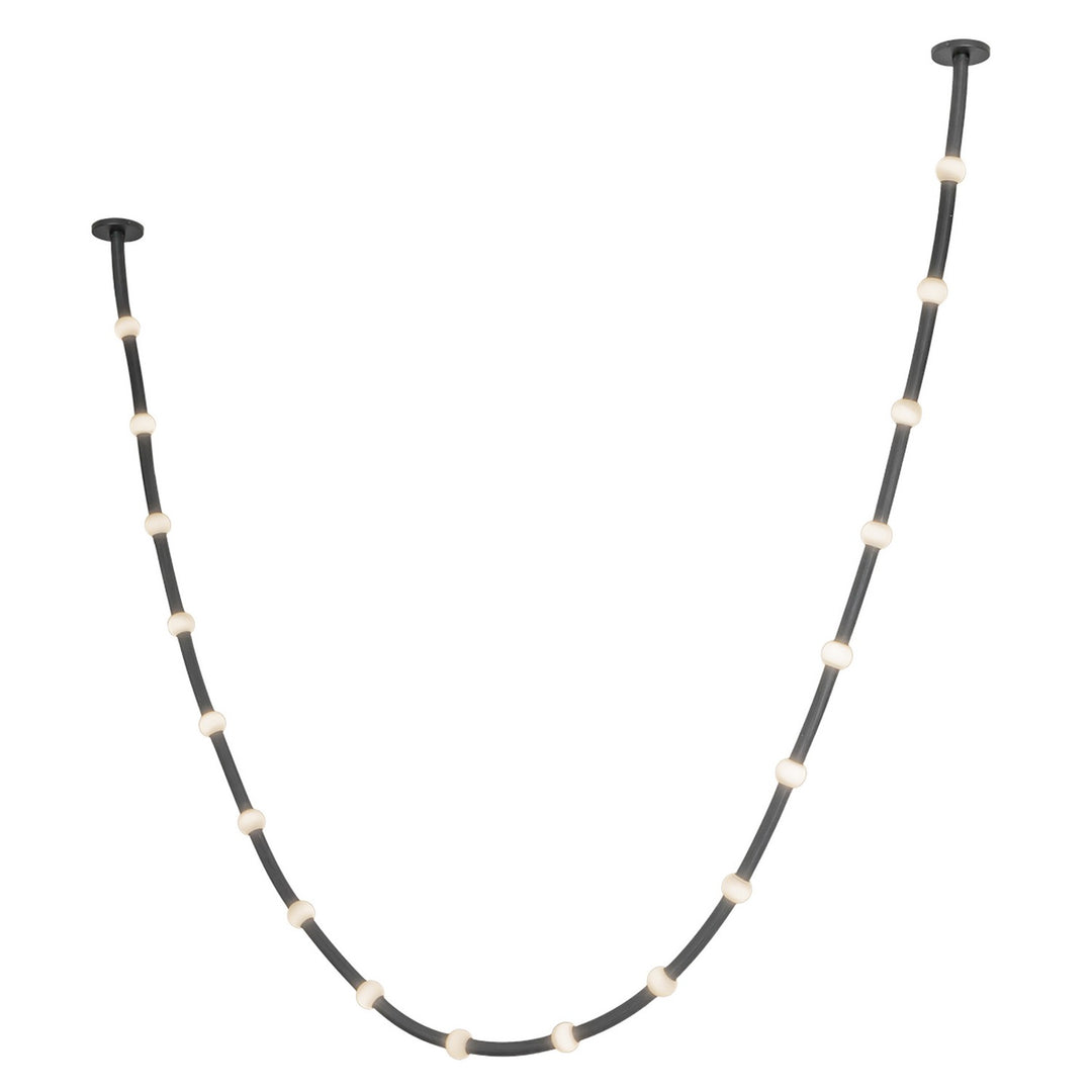 Kuzco Canada - PD39317-BK/OP-UNV-010-RT - LED Pendant - Corda - Black/Opal Glass