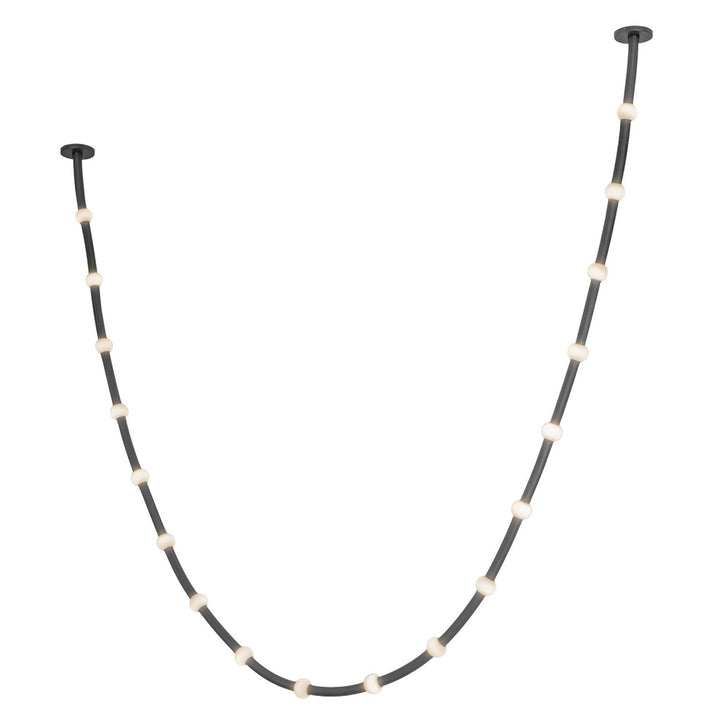 Kuzco Canada - PD39317-BK/OP-UNV-010-RT - LED Pendant - Corda - Black/Opal Glass