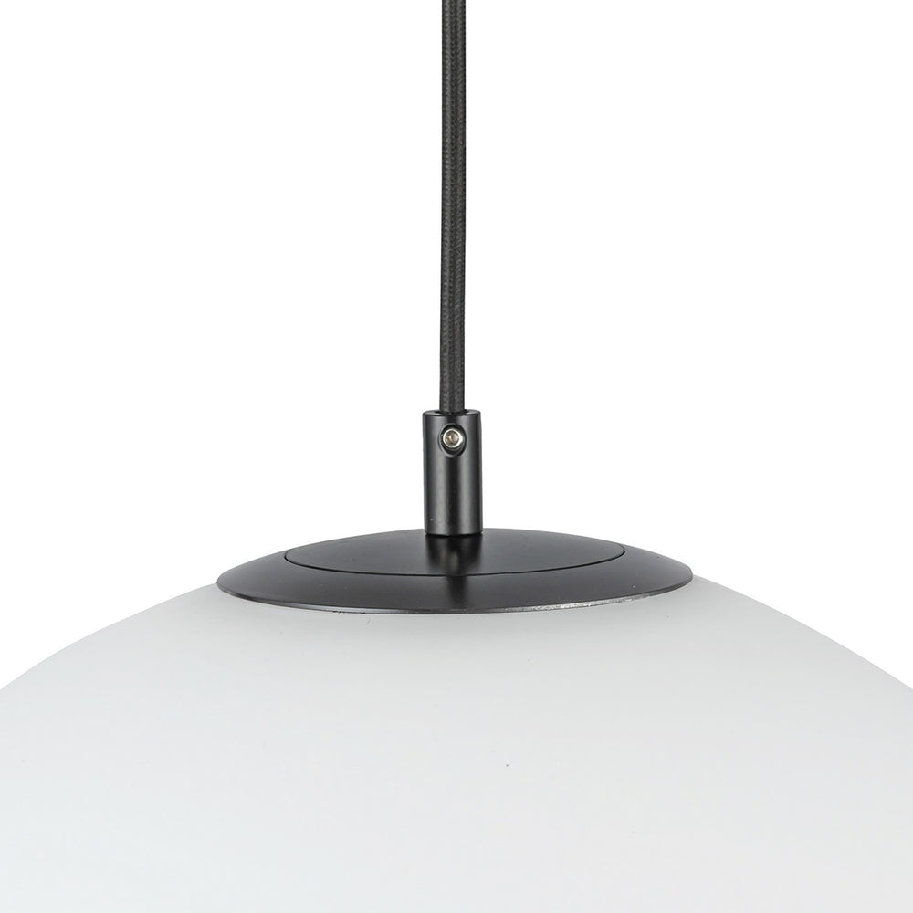 Kuzco Canada - PD43212-BK/OP-5CCT-UNV - LED Pendant - Marco - Black/Opal Glass