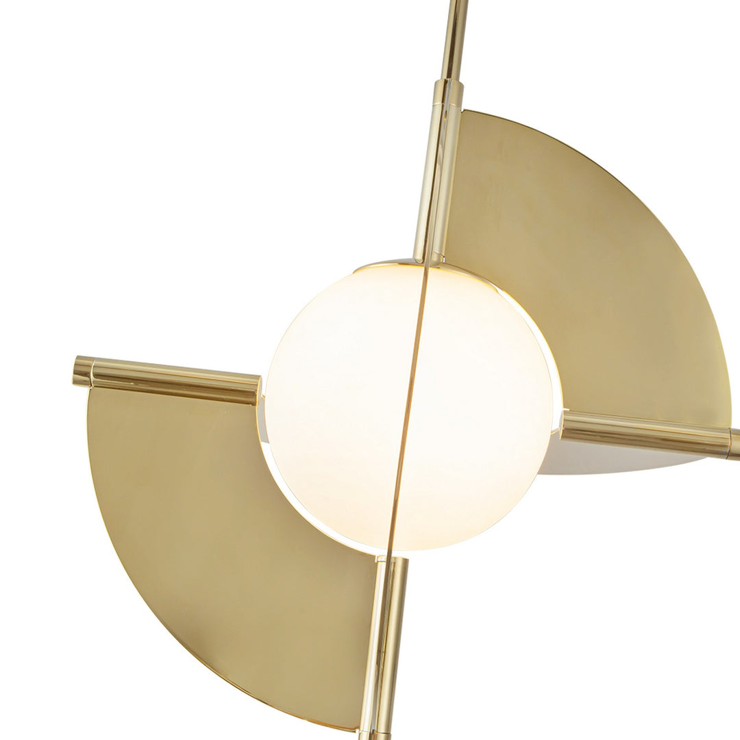 Kuzco Canada - PD65116-MRB/OP-UNV - LED Pendant - Scorpio - Metallic Brass/Opal Glass