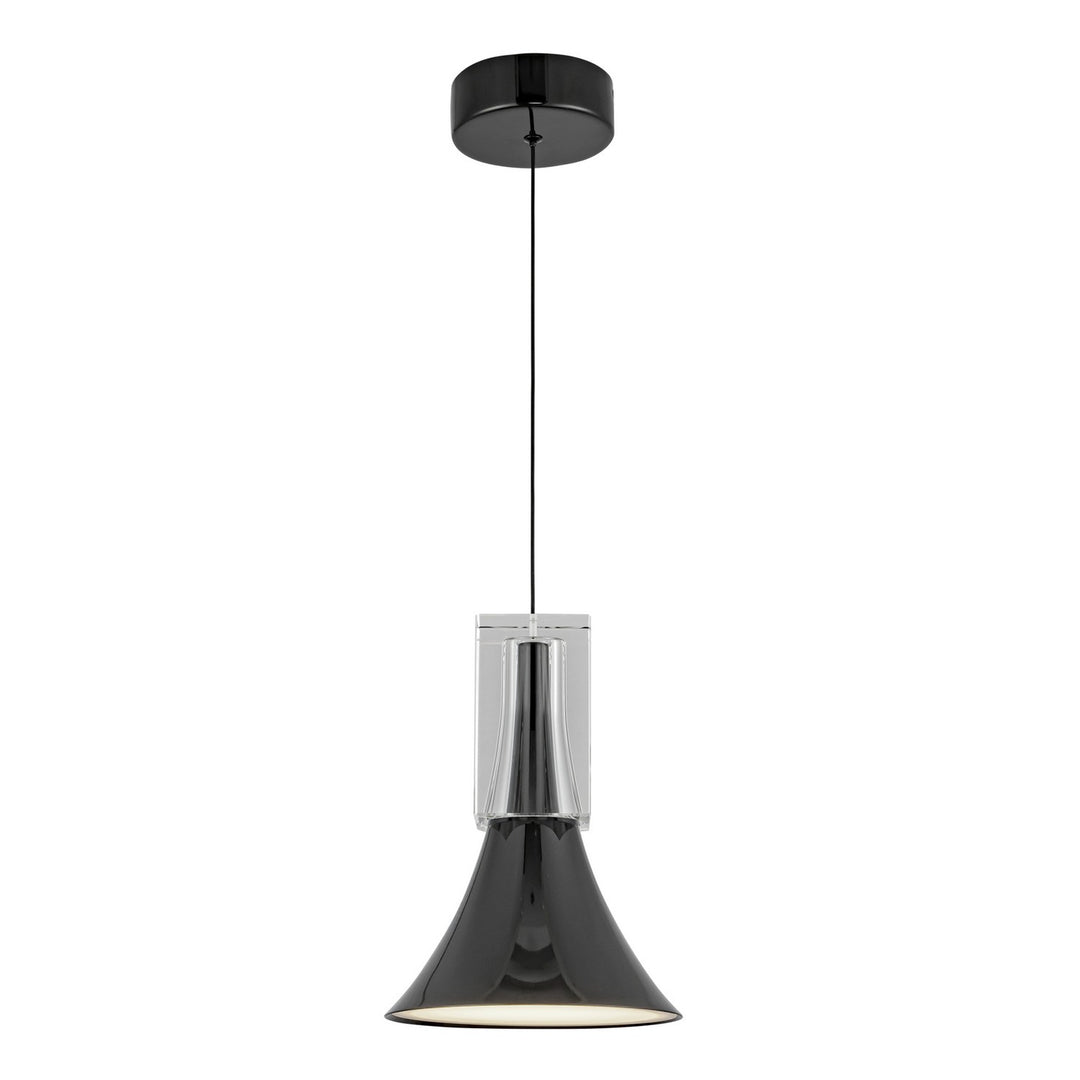 Kuzco Canada - PD94108-GBK/CC-UNV - LED Pendant - Floe - Glossy Black/Clear Crystal