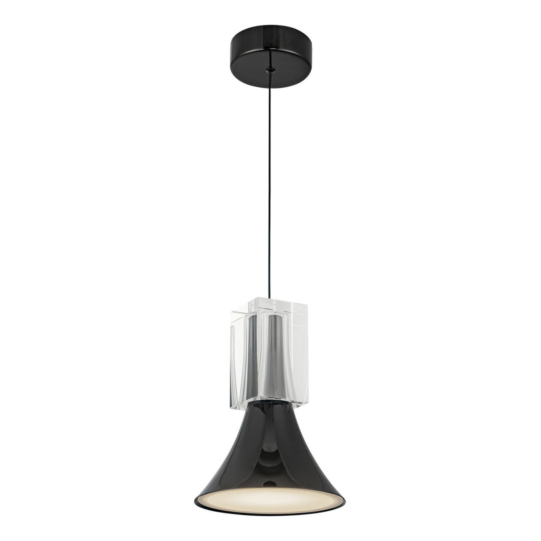 Kuzco Canada - PD94108-GBK/CC-UNV - LED Pendant - Floe - Glossy Black/Clear Crystal