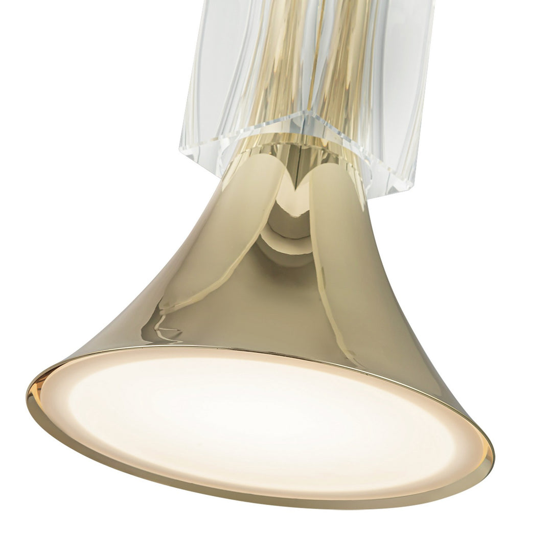 Kuzco Canada - PD94108-MRB/CC-UNV - LED Pendant - Floe - Metallic Brass/Clear Crystal