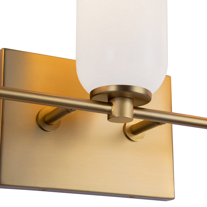 Kuzco Canada - VL57718-BG/GO - Three Light Vanity - Nola - Brushed Gold/Glossy Opal Glass