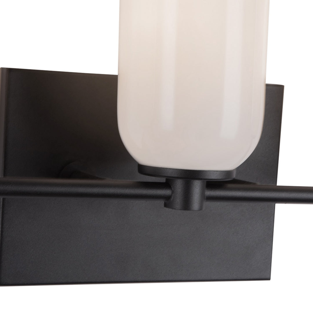 Kuzco Canada - VL57718-BK/GO - Three Light Vanity - Nola - Black/Glossy Opal Glass