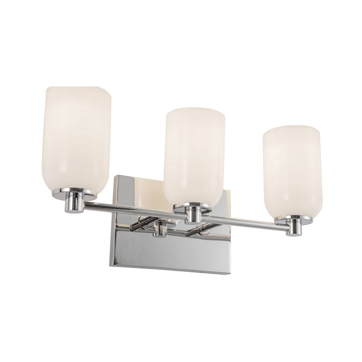 Kuzco Canada - VL57718-CH/GO - Three Light Vanity - Nola - Chrome/Glossy Opal Glass