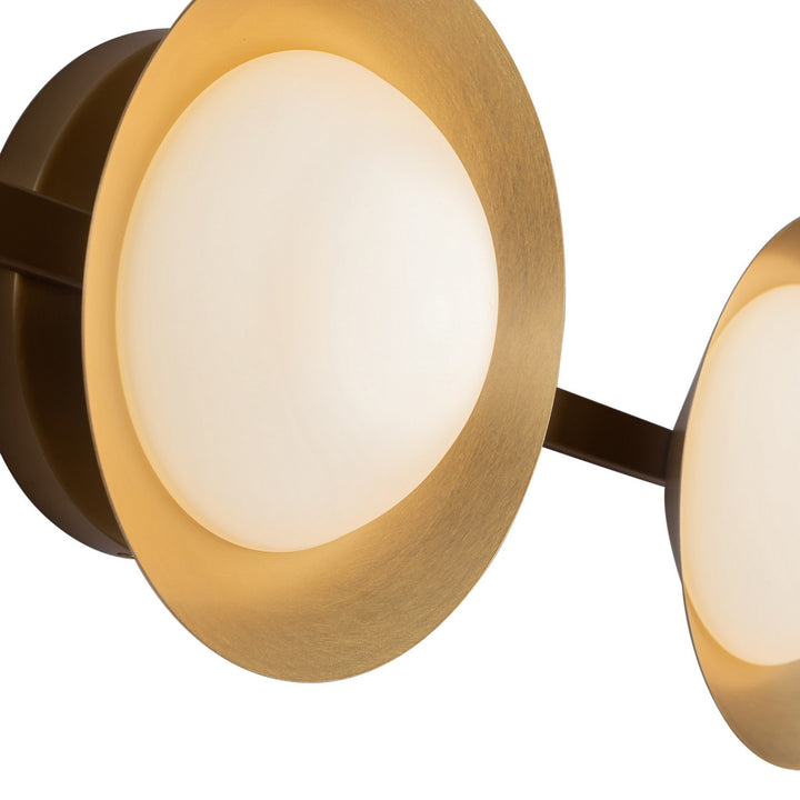 Kuzco Canada - VL77923-BG/OP - LED Vanity - Cleo - Brushed Gold/Opal Glass