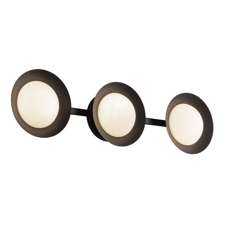 Kuzco Canada - VL77923-BK/OP - LED Vanity - Cleo - Black/Opal Glass