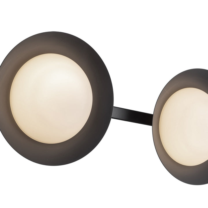 Kuzco Canada - VL77923-BK/OP - LED Vanity - Cleo - Black/Opal Glass