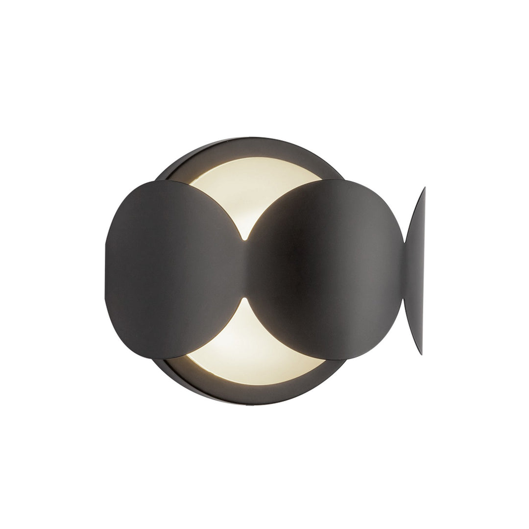 Kuzco Canada - WS59810-BK/OP - One Light Wall Sconce - Ciel - Black/Opal Glass