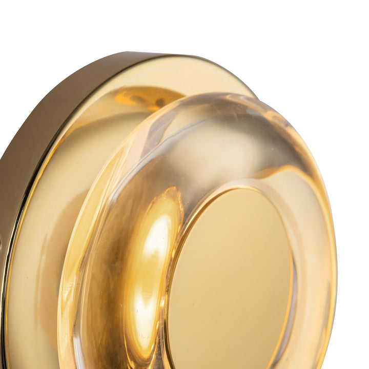 Kuzco Canada - WS97204-MRB/CL - LED Wall Sconce - Stephord - Metallic Brass/Clear Glass