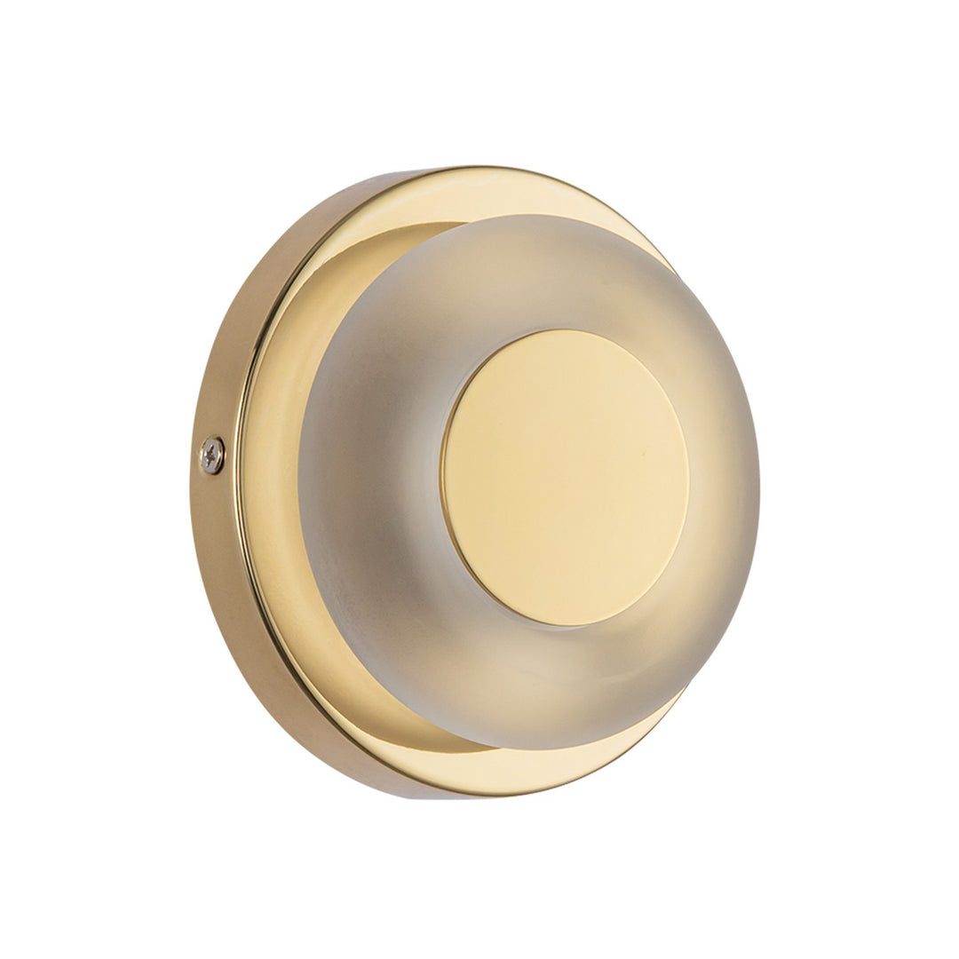 Kuzco Canada - WS97204-MRB/FR - LED Wall Sconce - Stephord - Metallic Brass/Frosted Glass
