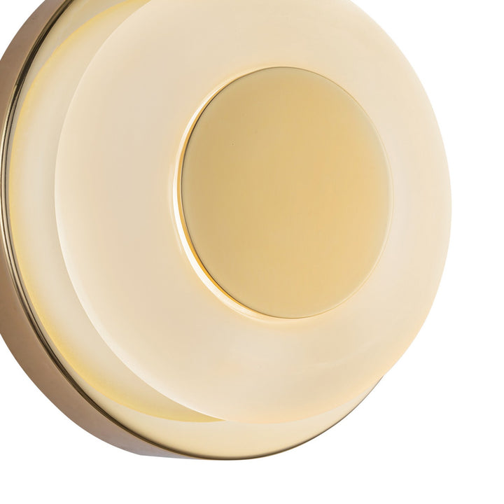 Kuzco Canada - WS97204-MRB/FR - LED Wall Sconce - Stephord - Metallic Brass/Frosted Glass