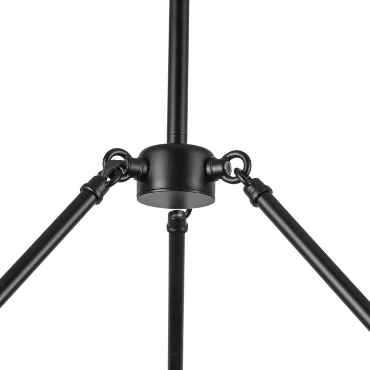Alora Canada - CH442626MBCR - Ten Light Chandelier - Nelly - Matte Black/Clear Ribbed Glass