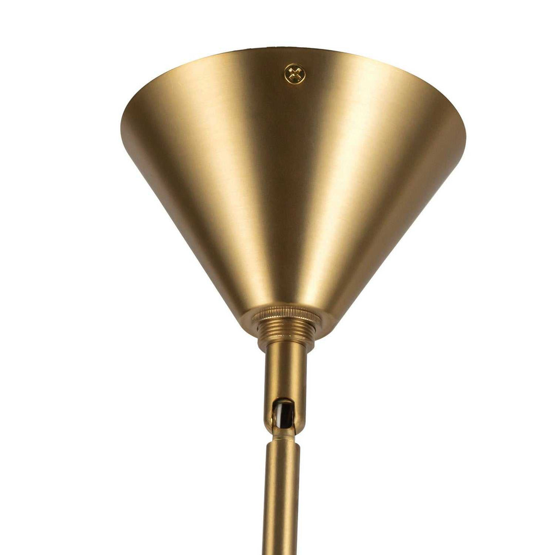 Alora Canada - CH497445BGWL - Four Light Chandelier - Bridgette - Brushed Gold/White Linen