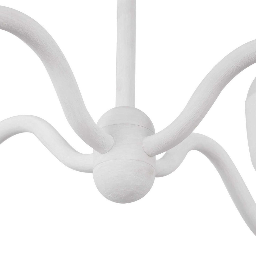 Alora Canada - CH558427AWOP - Four Light Chandelier - Effie - Antique White/Opal Glass