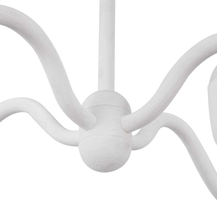 Alora Canada - CH558427AWOP - Four Light Chandelier - Effie - Antique White/Opal Glass