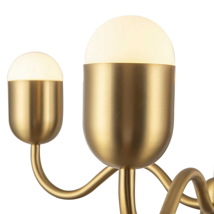 Alora Canada - CH558427BGOP - Four Light Chandelier - Effie - Brushed Gold/Opal Glass