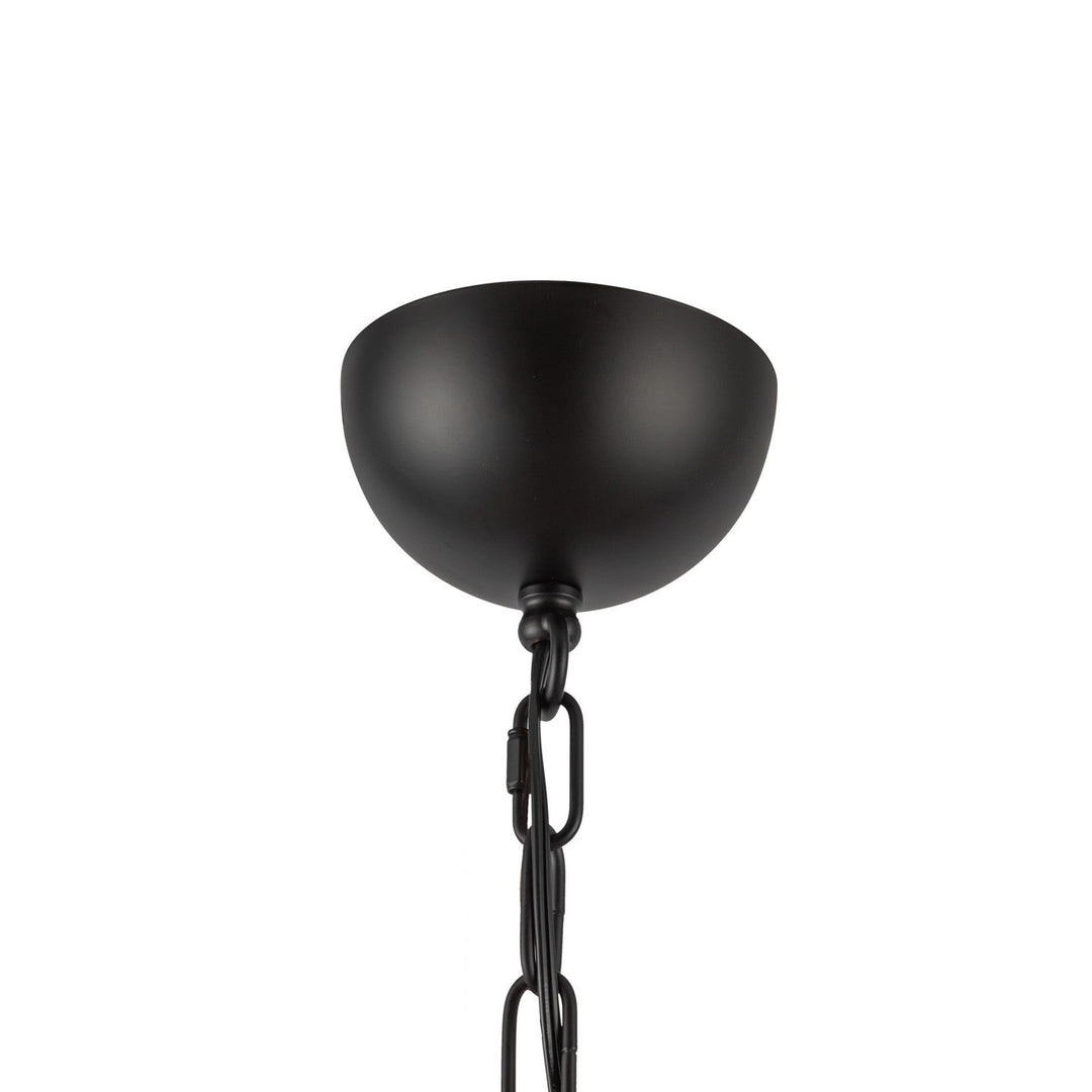 Alora Canada - CH558427MBOP - Four Light Chandelier - Effie - Matte Black/Opal Glass
