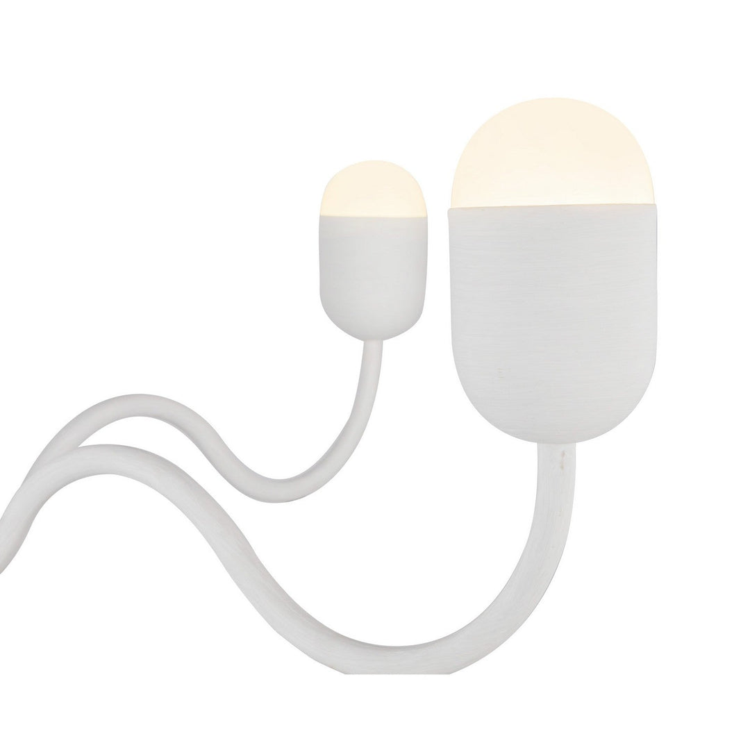 Alora Canada - CH558439AWOP - Four Light Chandelier - Effie - Antique White/Opal Glass