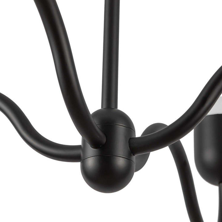 Alora Canada - CH558439MBOP - Four Light Chandelier - Effie - Matte Black/Opal Glass