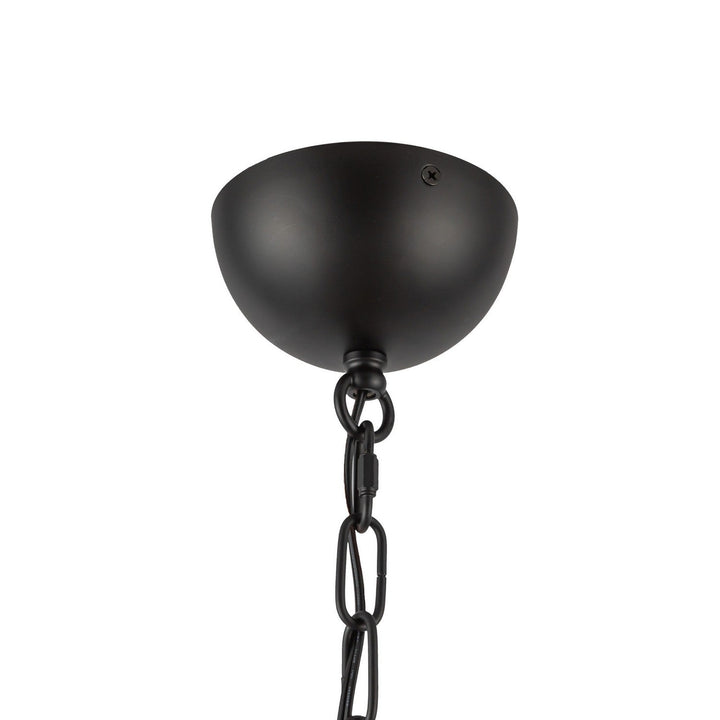 Alora Canada - CH558439MBOP - Four Light Chandelier - Effie - Matte Black/Opal Glass