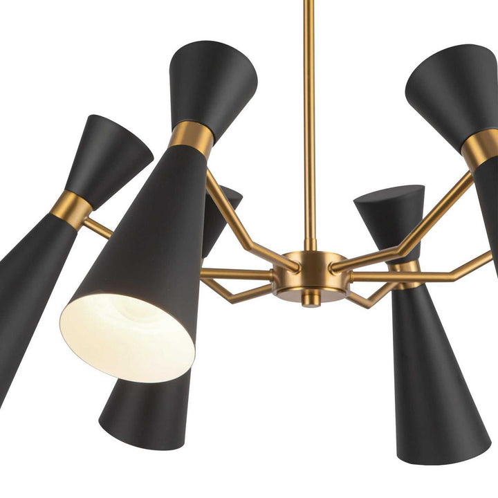 Alora Canada - CH574632MBAG - Six Light Chandelier - Blake - Matte Black/Aged Gold