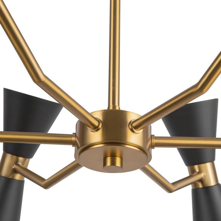 Alora Canada - CH574632MBAG - Six Light Chandelier - Blake - Matte Black/Aged Gold
