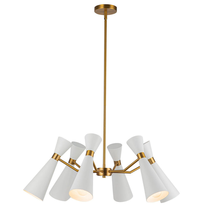 Alora Canada - CH574632WHAG - Six Light Chandelier - Blake - White/Aged Gold