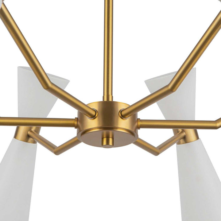 Alora Canada - CH574632WHAG - Six Light Chandelier - Blake - White/Aged Gold