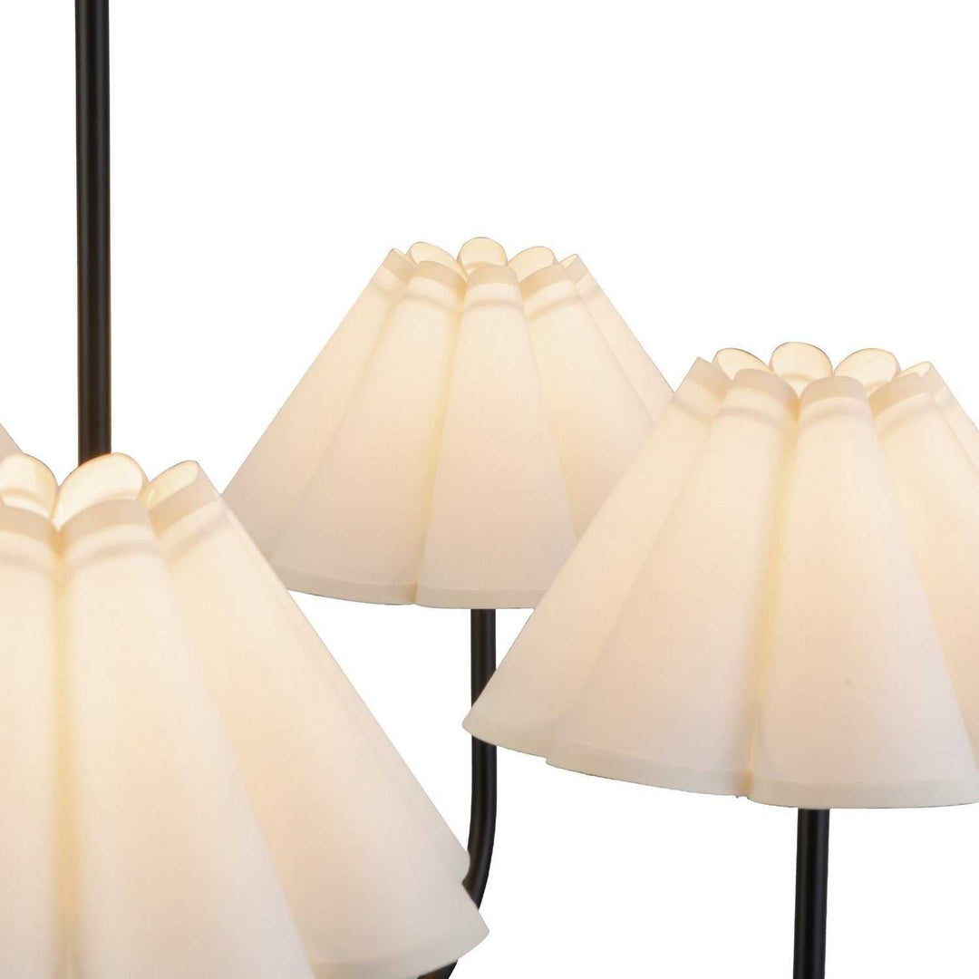 Alora Canada - CH610530MBFW - Five Light Chandelier - Rosemary - Matte Black/Folded White