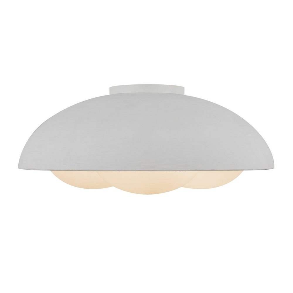 Alora Canada - FM495316AWOP - Three Light Flush Mount - Robyn - Antique White/Opal Glass