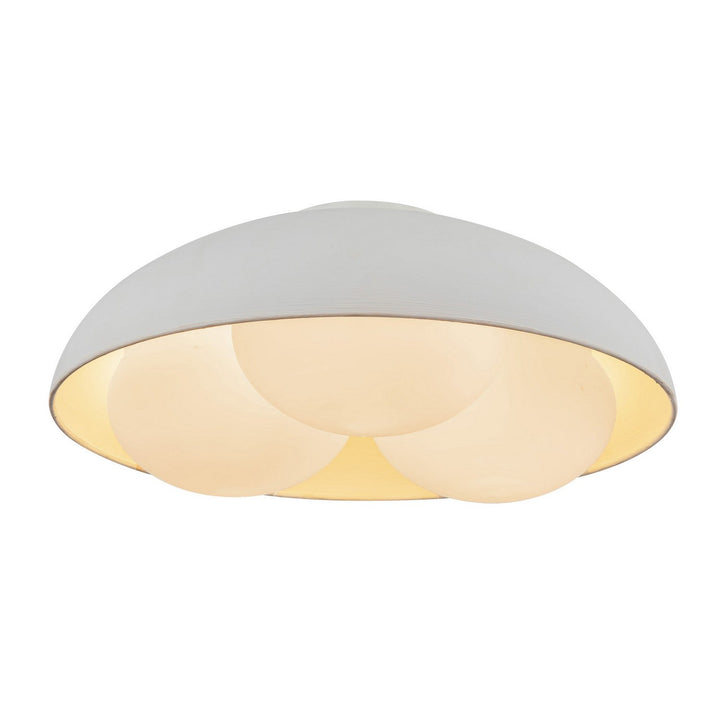Alora Canada - FM495316AWOP - Three Light Flush Mount - Robyn - Antique White/Opal Glass
